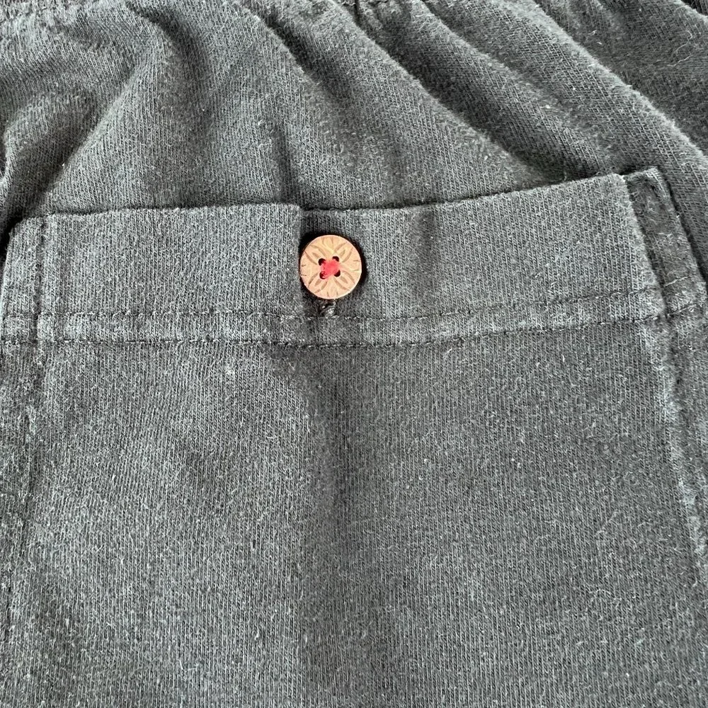 Tommy Bahama Black Sweatpants‎ Straight Drawstring Pockets Men's Size XL/EG